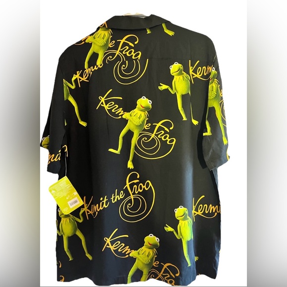 Disney Parks The Muppets Kermit The Frog Camp Shirt L NEW WITH TAGS - Picture 2 of 6